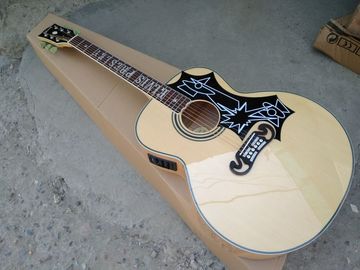 Flame maple custom G200 acoustic guitar Elvis Presley fretboard inlays supplier