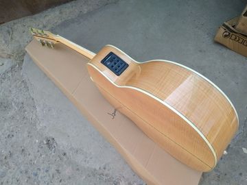Flame maple custom G200 acoustic guitar Elvis Presley fretboard inlays supplier