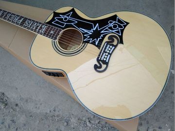 Flame maple custom G200 acoustic guitar Elvis Presley fretboard inlays supplier