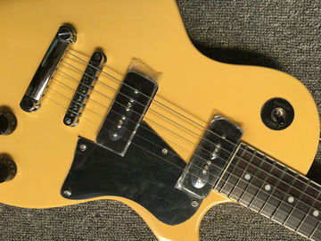 Lp Junior electric guitar yellow color one piece bridge P90 pickups 22 dot inlay frets LP guitar supplier