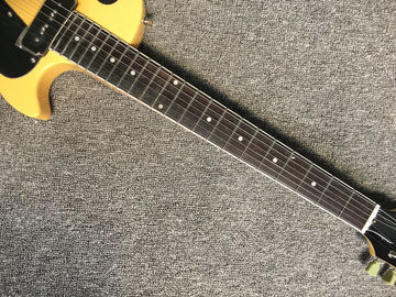 Lp Junior electric guitar yellow color one piece bridge P90 pickups 22 dot inlay frets LP guitar supplier