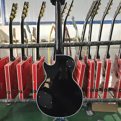 Custom GB Style Les Paul LP Electric Guitar Gray Burl Maple Top Gold Hardware supplier