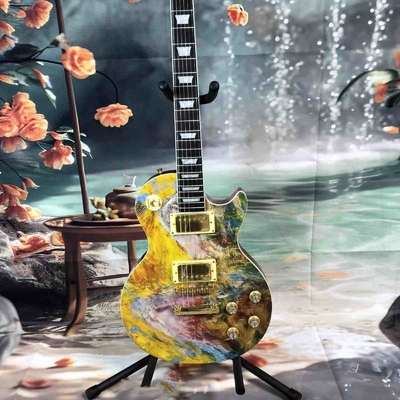 Custom GB LP Style Handpaint Electric Guitar with 2H pickup Gold Hardware Mahogany Body supplier