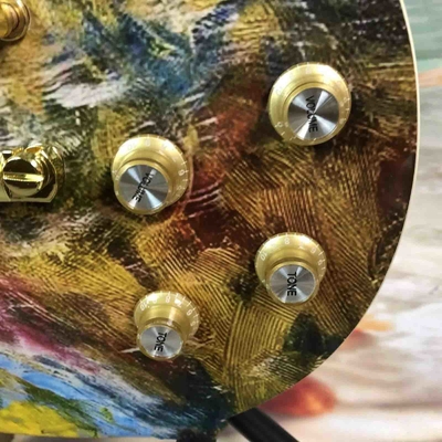 Custom GB LP Style Handpaint Electric Guitar with 2H pickup Gold Hardware Mahogany Body supplier