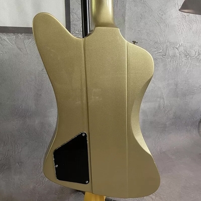 Custom Gibson Style Gold Color Firebird Electric Guitar Solid HPL Fretboard HH Pickups Mahogany Body supplier