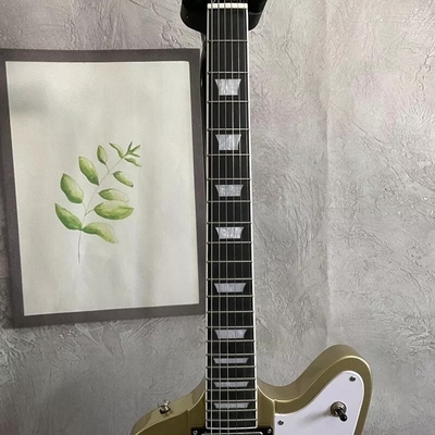 Custom Gibson Style Gold Color Firebird Electric Guitar Solid HPL Fretboard HH Pickups Mahogany Body supplier