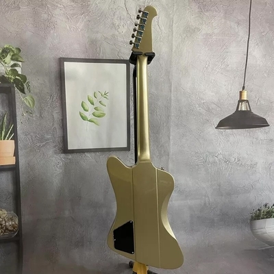 Custom Gibson Style Gold Color Firebird Electric Guitar Solid HPL Fretboard HH Pickups Mahogany Body supplier