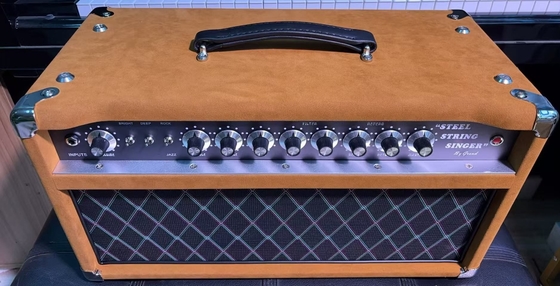2024 HOT!!! Dumble #002 Version Clone SSS20-Steel String Singer SSS Tube Amp Head 20Watt in Suede Brown with Original Knobs supplier