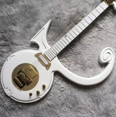 Custom Big Prince Arrow Inlay Gold Hardware Electric Guitar in White supplier