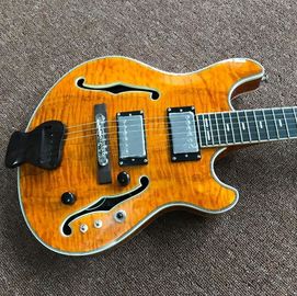 wholesale and retail Big John new natural F hollow electric guitar supplier