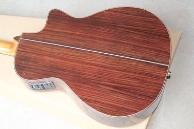 Ebony finggerboard 41-inch cutaway 916 natural wood color left handed acoustic guitar, Spruce,fishman pickup EQ supplier