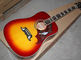 Custom Gibson 41 inch DOVE 20 frets rounded corner tobacco sunburst acoustic guitar with electric guitar's pickup supplier