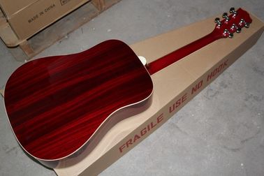 Custom Gibson 41 inch DOVE 20 frets rounded corner tobacco sunburst acoustic guitar with electric guitar's pickup supplier