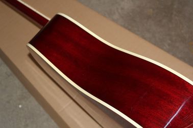 Factory custom 41'' Hummingbird 20 frets rounded corner cherry sunburst folk acoustic guitar supplier