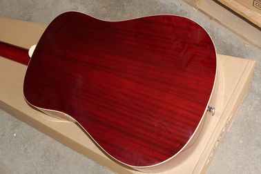 Factory custom 41'' Hummingbird 20 frets rounded corner cherry sunburst folk acoustic guitar supplier