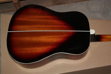 Factory 41 inch Solid Top tobacco sunburst 70th Anniversary John Lennon acoustic guitar with electric guitar's pickup supplier