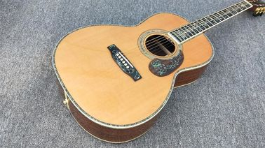 39&quot; 000 Style Acoustic Guitar,Ebony Fretboard,Abalone inlay,One piece of neck,Solid Spruce top acoustic guitar supplier