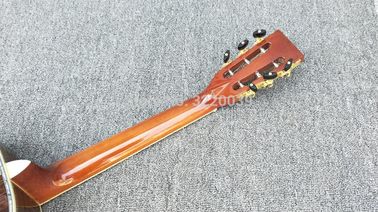 39&quot; 000 Style Acoustic Guitar,Ebony Fretboard,Abalone inlay,One piece of neck,Solid Spruce top acoustic guitar supplier