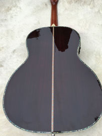 39 inch 000 style acoustic Guitar,Real Abalone inlays,Ebony fingerboard,Solid spruce top,Rosewood back and sides supplier