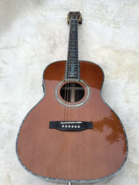 39 inch 000 style acoustic Guitar,Real Abalone inlays,Ebony fingerboard,Solid spruce top,Rosewood back and sides supplier