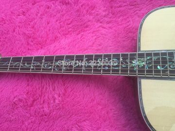 All Solid Spruce 414 Acoustic Electric Guitar with Fishman 301 Abalone inlays Ebony fingerboard acoustic guitar supplier