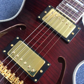 New style high quality electric guitar, double f holes, rosewood fingerboard supplier