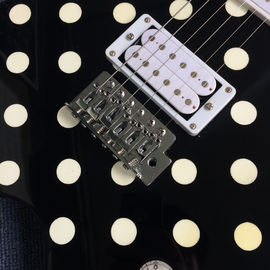 High-quality custom V style electric guitar, rosewood fingerboard ,Black and white color, Chrome hardware supplier