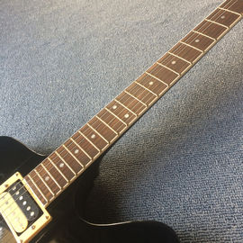 High quality custom electric guitar, rosewood fingerboard, black electric guitar,Tremolo system supplier