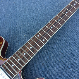 New style high-quality hollow body jazz electric guitar, Double F holes wine Red body and back electric guitar supplier