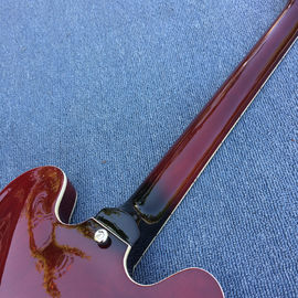 New style high-quality hollow body jazz electric guitar, Double F holes wine Red body and back electric guitar supplier