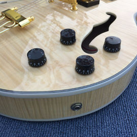 New style high-quality hollow body jazz electric guitar, flamed maple top electric guitar supplier