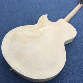 New style high-quality hollow body jazz electric guitar, flamed maple top electric guitar supplier