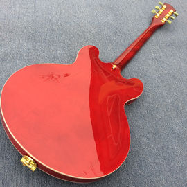 New style high quality custom hollow body Jazz electric guitar, double F hole jazz electric guitar in Sunburst supplier