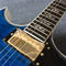 High quality Jazz Electric Guitar with Bigsby, Ebony Fingerboard, Guitar Quilted Maple Trans-Blue burst color supplier
