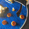 High quality Jazz Electric Guitar with Bigsby, Ebony Fingerboard, Guitar Quilted Maple Trans-Blue burst color supplier