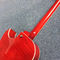 New style high quality hollow body jazz electric guitar, Tremolo system ,Cherry burst color supplier