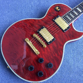 New style LP Electric guitar,Ebony Fingerboard,a piece of neck,Electric guitar with red wine supplier