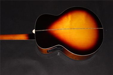 Lefty guitar jumbo wholesale guitar promotion electric acoustic guitar lefty sunburst Acoustic guitar supplier