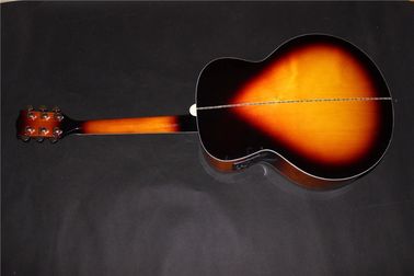 Lefty guitar jumbo wholesale guitar promotion electric acoustic guitar lefty sunburst Acoustic guitar supplier