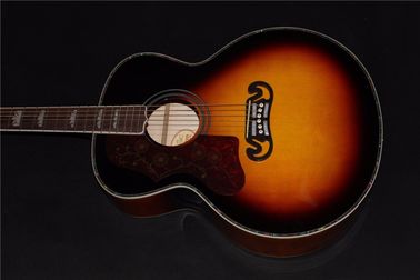 Lefty guitar jumbo wholesale guitar promotion electric acoustic guitar lefty sunburst Acoustic guitar supplier