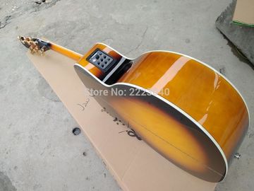 Sunset J200 classic acoustic guitar,Top quality J200vs electric acoustic guitar,Solid Sprue top,Factory Maple J200 guita supplier