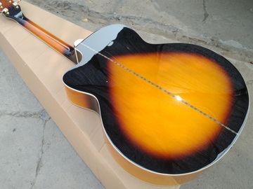 Sunset J200 classic acoustic guitar,Top quality J200vs electric acoustic guitar,Solid Sprue top,Factory Maple J200 guita supplier