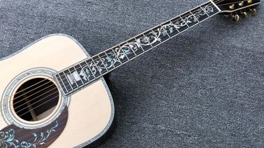 41 inch acoustic guitar,Real Abalone inlays and binding,Ebony fingerboard,Factory Custom Solid spruce top Classic Guitar supplier