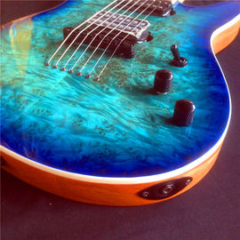 7 strings Blue electric guitar supplier