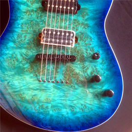 7 strings Blue electric guitar supplier