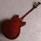 Hot sales hollow body electric guitar with wine color and silvery spare parts supplier