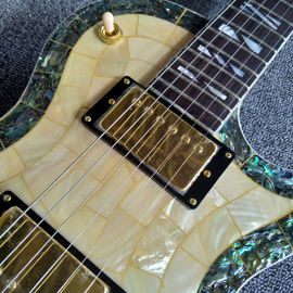 New arrival shell electric guitar with 6 strings guitar and gold pickups supplier