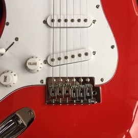 ST back metal red electric guitar, can be modified according to customization requirements supplier