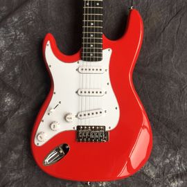 ST back metal red electric guitar, can be modified according to customization requirements supplier
