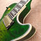 New style high-quality custom LP electric guitar, Green Flame Maple Top electric guitar with Gold hardware supplier
